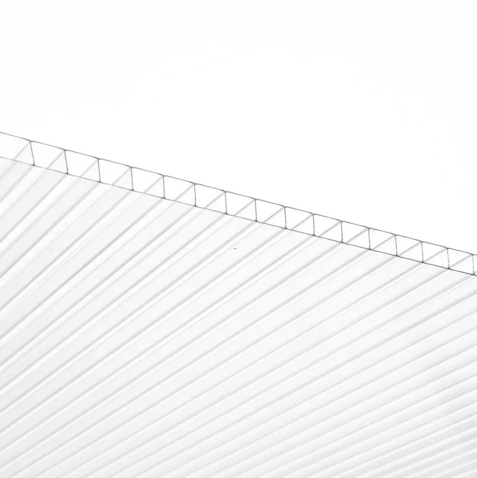 VEVOR 14 Pack Polycarbonate Greenhouse Panels, 2' X 4' X 0.32'' Roof Panels Sheets, Waterproof UV Protected Corrugated Plastic Roofing, Impact Resistance Clear Roofing Sheets for Greenhouse/Garden