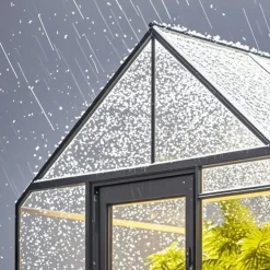 VEVOR 15 Pack Polycarbonate Greenhouse Panels, 2' X 4' X 0.24'' Roof Panels Sheets, Waterproof UV Protected Corrugated Plastic Roofing, Impact Resistance Clear Roofing Sheets for Greenhouse/Garden