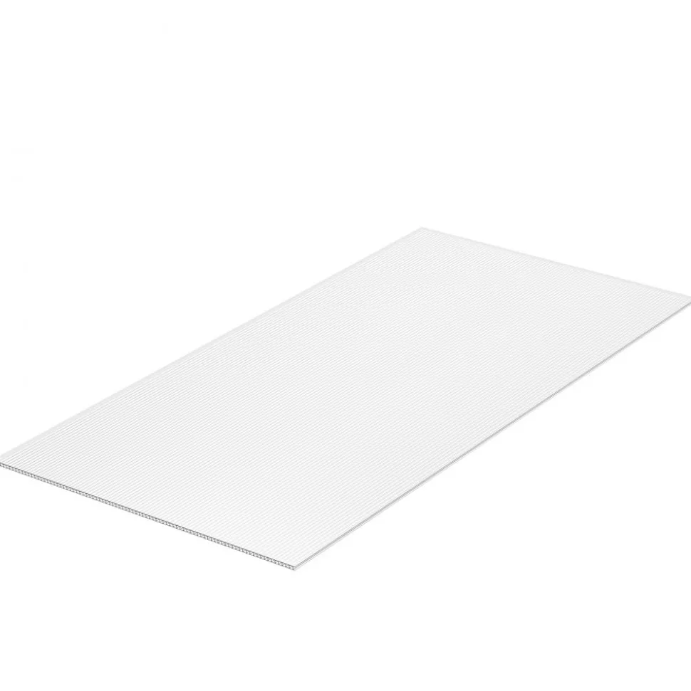 VEVOR 15 Pack Polycarbonate Greenhouse Panels, 2' X 4' X 0.24'' Roof Panels Sheets, Waterproof UV Protected Corrugated Plastic Roofing, Impact Resistance Clear Roofing Sheets for Greenhouse/Garden
