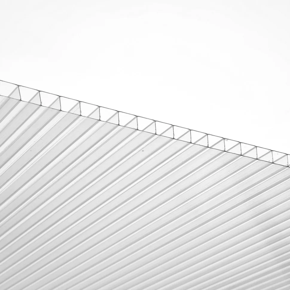VEVOR 15 Pack Polycarbonate Greenhouse Panels, 2' X 4' X 0.24'' Roof Panels Sheets, Waterproof UV Protected Corrugated Plastic Roofing, Impact Resistance Clear Roofing Sheets for Greenhouse/Garden