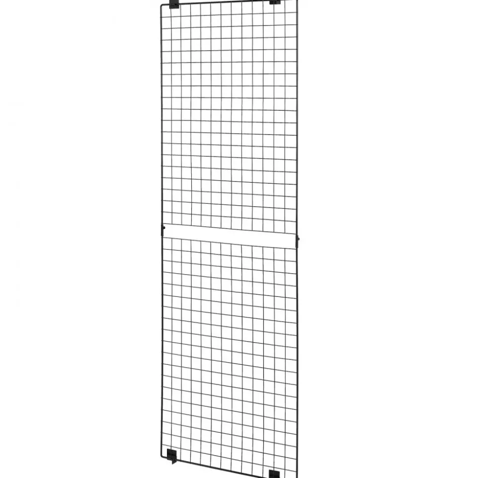 VEVOR 3 Packs Grid Wall Panels, 2 x 6 ft Wire Grid Panels Display Rack, Wall-Mounted Art Display Shelf, Black Carbon Steel Wall Hanging Gridwall for Craft Show, Decoration, Storage, Notice Board