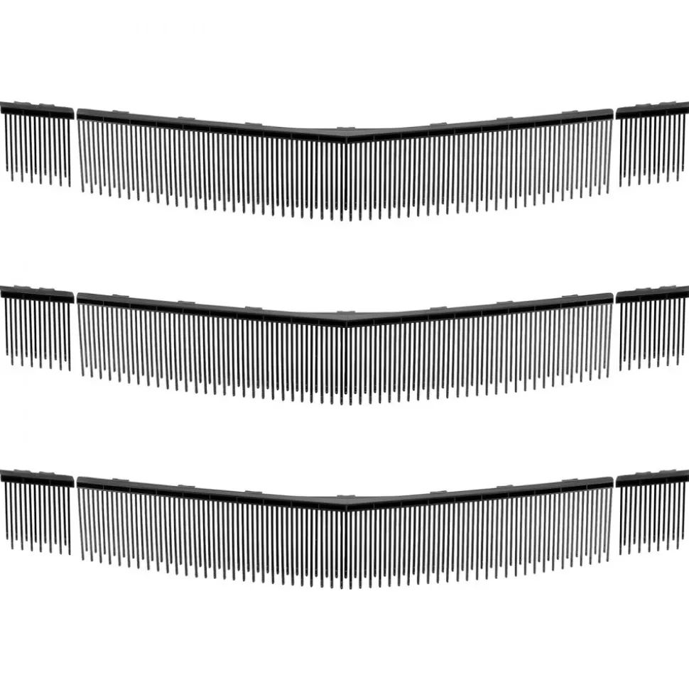 VEVOR 3 Packs Lawn Sweeper Brush Replacement, Compatible with VEVOR 30 in Lawn & Leaf Collector Sweepers, Yard Sweeper Brush Paddle with Durable V-Shaped Bristles for Easy Grass Leaf Cleanup