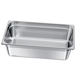 VEVOR 1 Pack Stainless Steam Hotel Pan, Full Size Table Steam Pan, 6 Inch Deep Anti Jam Restaurant Supplies Reusable Rustproof Catering Storage for Home, Party, Restaurant, Hotel, Buffet