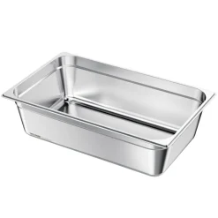 VEVOR 1 Pack Stainless Steam Hotel Pan, Full Size Table Steam Pan, 6 Inch Deep Anti Jam Restaurant Supplies Reusable Rustproof Catering Storage for Home, Party, Restaurant, Hotel, Buffet