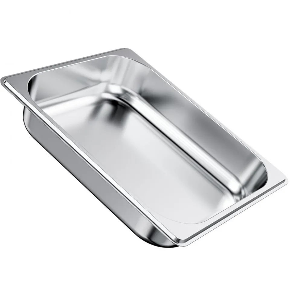 VEVOR 4 Pack Stainless Steam Hotel Pan, 1/2 Size Table Steam Pan, 2.5 Inch Deep Anti Jam Restaurant Supplies Reusable Rustproof Catering Storage for Home, Party, Restaurant, Hotel, Buffet