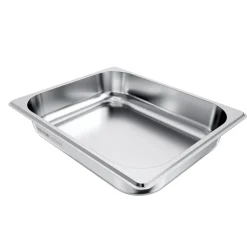 VEVOR 4 Pack Stainless Steam Hotel Pan, 1/2 Size Table Steam Pan, 2.5 Inch Deep Anti Jam Restaurant Supplies Reusable Rustproof Catering Storage for Home, Party, Restaurant, Hotel, Buffet