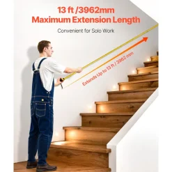 VEVOR 2 Packs Tape Measure 25 ft Length, Measuring Tape with Retractable, Imperial and Metric ft/m Dual-Scale & ABS Case & Easy Read Steel Measurement Tool,for Outdoor,Decoration
