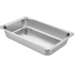 VEVOR 6 Pack Steam Table Pans 20.9 x 12.8 x 3.9 Inch Deep Steam Table Pan Full Size 13L Deep Food Container Stainless Steel Oven Tray Hotel Pans Anti-Jam Steam Table Food Pan