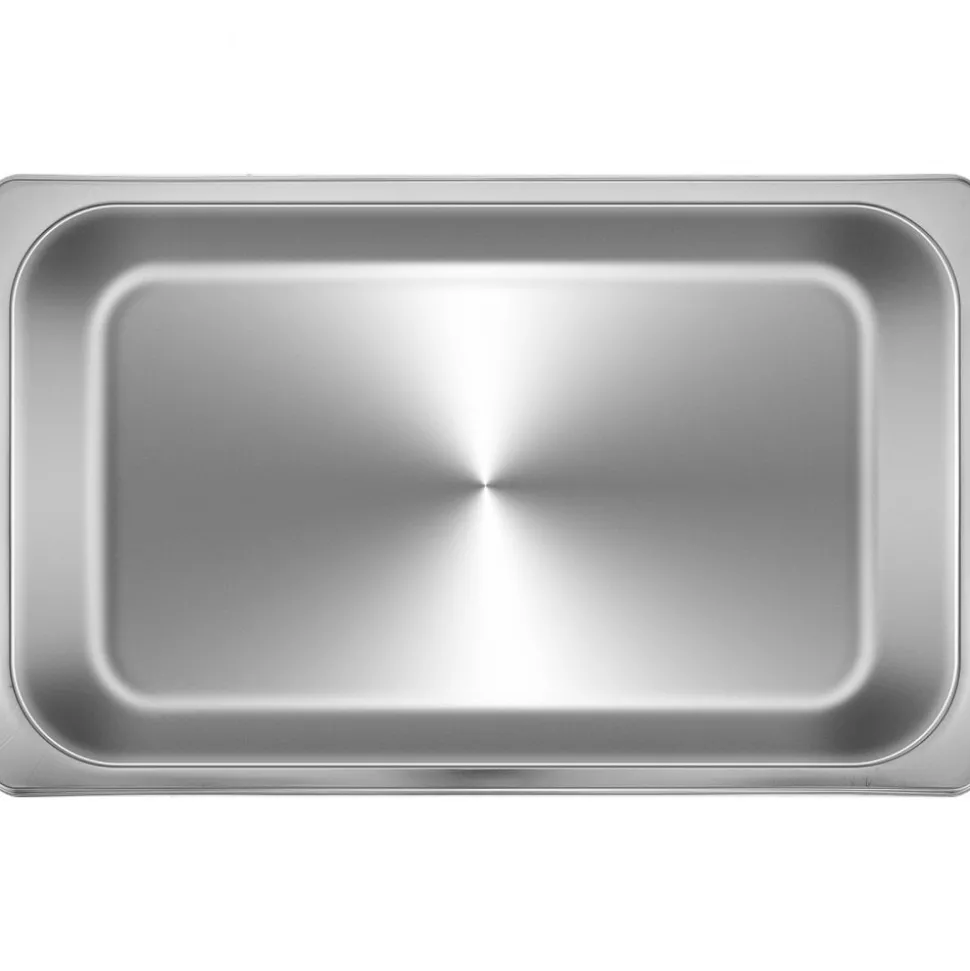 VEVOR 6 Pack Steam Table Pans 20.9 x 12.8 x 3.9 Inch Deep Steam Table Pan Full Size 13L Deep Food Container Stainless Steel Oven Tray Hotel Pans Anti-Jam Steam Table Food Pan