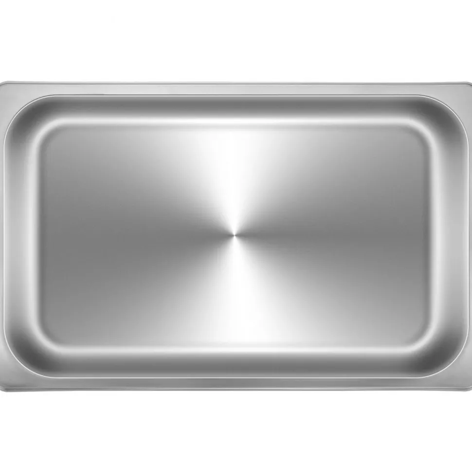 VEVOR 6 Pack Steam Table Pans 20.9 x 12.8 x 2.6 Inch Deep Steam Table Pan Full Size 8.5L Deep Food Container Stainless Steel Oven Tray Hotel Pans Anti-Jam Steam Table Food Pan