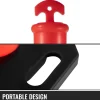 VEVOR 12Pack Traffic Delineator Posts 44 Inch Height, Channelizer Cones Post Kit 10 inch Reflective Band, Delineators Post with Rubber Base 16 inch for Construction Sites, Facility Management etc.