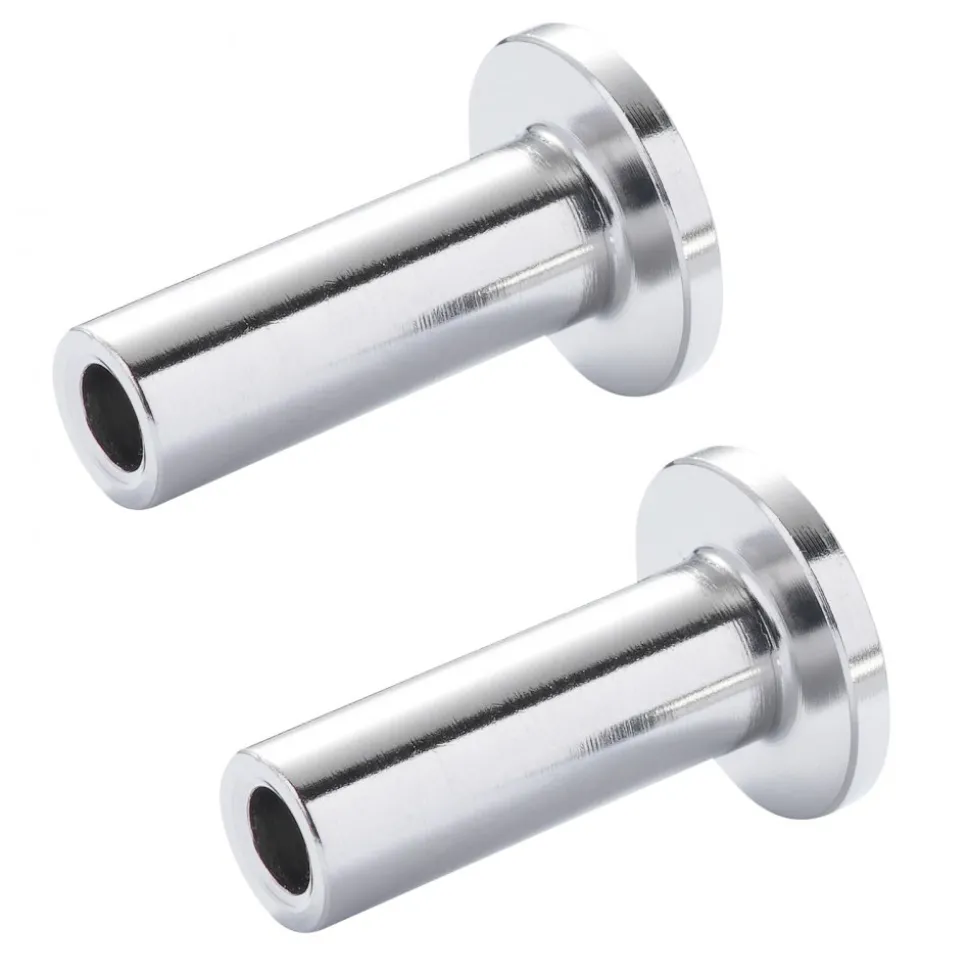 VEVOR 121 Pack T316 Stainless Steel Protector Sleeves for 1/8" Wire Rope Cable Railing, DIY Balustrade T316 Marine Grade, Come with A Free Drill Bit, Silver