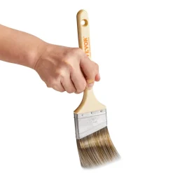 VEVOR Paint Brushes, 12 Piece Angle Paint Brush, Treated Wood Handle, Paint Brush Set for All Latex and Oil Paints & Stains, Wood Stain Brushes for Cabinets, Walls, Fences, Interior & Exterior Use