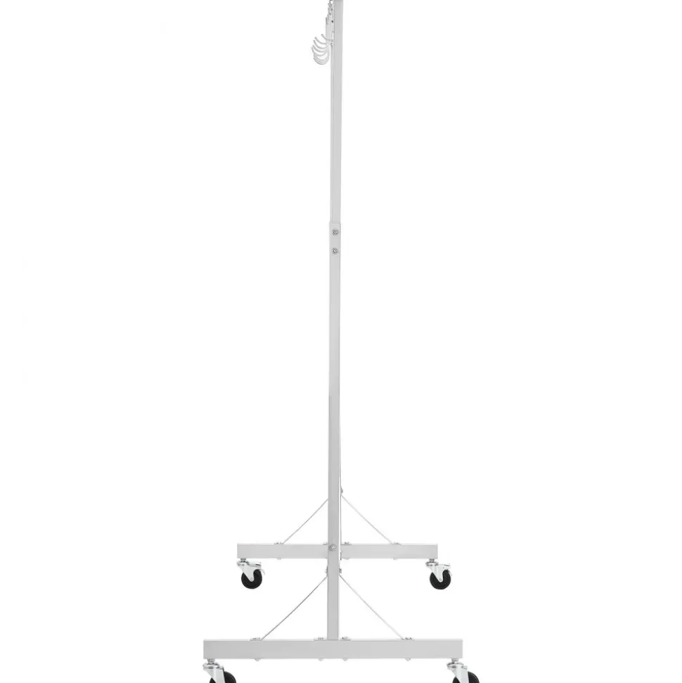 VEVOR Painting Rack, 5 ft-7 ft Adjustable Height, 66 lbs Capacity Automotive Paint Rack Stand, 8 Hooks Painting Drying Rack with 4 Swiveling Wheels, Auto Body Stand for Auto Repair Shops & Garage