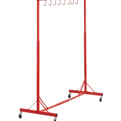 VEVOR Painting Rack, 1500 -2000 mm Adjustable Height, 66 lbs Capacity Automotive Paint Rack Stand, 8 Hooks Painting Drying Rack with 4 Swiveling Wheels, Auto Body Stand for Auto Repair Shops & Garage