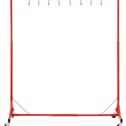 VEVOR Painting Rack, 1500 -2000 mm Adjustable Height, 66 lbs Capacity Automotive Paint Rack Stand, 8 Hooks Painting Drying Rack with 4 Swiveling Wheels, Auto Body Stand for Auto Repair Shops & Garage