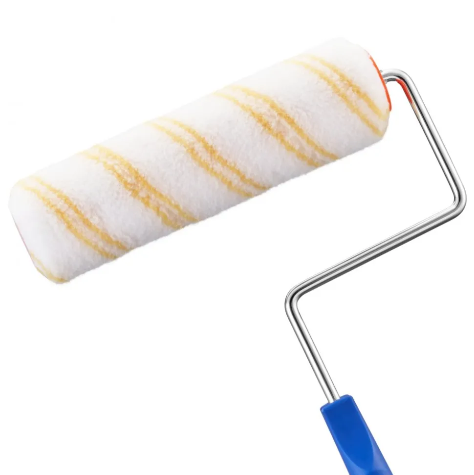 VEVOR Paint Roller Covers, 12 Pack 9 Inch Shedless Roller Covers, 3/8 Inch Nap High Dense Roller Covers for Roller Frame & Paint Roller Kit, Paint Rollers for Painting Walls, House Painting Supplies