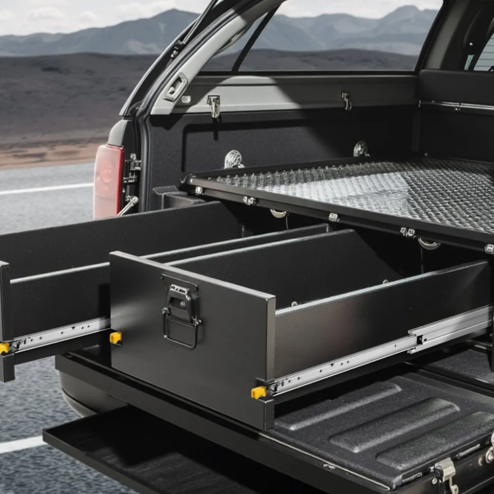 VEVOR 1 Pair Full Extension Drawer Slides 18 20 22 28 30 32 36 38 40 44 48 52 56 60 in, 500 lbs Load Capacity Locking Drawer Slides, Ball Bearing with Lock Side Mount Drawer Slide Rail