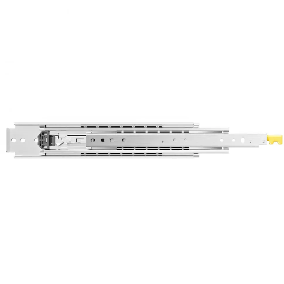 VEVOR 1 Pair Full Extension Drawer Slides 48 in, 500 lbs Load Capacity Locking Drawer Slides, Ball Bearing with Lock Side Mount Drawer Slide Rail