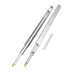 VEVOR 1 Pair Full Extension Drawer Slides 18 20 22 28 30 32 36 38 40 44 48 52 56 60 in, 500 lbs Load Capacity Locking Drawer Slides, Ball Bearing with Lock Side Mount Drawer Slide Rail