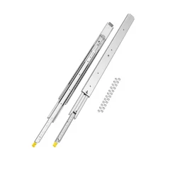 VEVOR 1 Pair Full Extension Drawer Slides 18 20 22 28 30 32 36 38 40 44 48 52 56 60 in, 500 lbs Load Capacity Locking Drawer Slides, Ball Bearing with Lock Side Mount Drawer Slide Rail