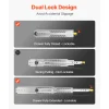 VEVOR 1 Pair Full Extension Drawer Slides 18 20 22 28 30 32 36 38 40 44 48 52 56 60 in, 500 lbs Load Capacity Locking Drawer Slides, Ball Bearing with Lock Side Mount Drawer Slide Rail