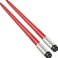 VEVOR Pair Hay Spear 39" Bale Spear 3000 lbs Capacity, Bale Spike Quick Attach Square Hay Bale Spears 1 3/4", Red Coated Bale Forks, Bale Hay Spike with Hex Nut & Sleeve for Buckets Tractors Loaders