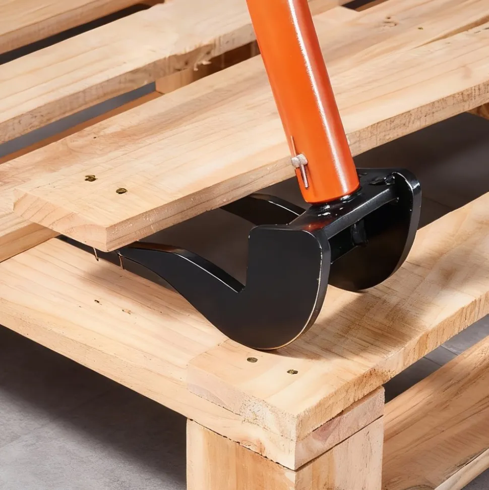 VEVOR Pallet Buster Tool, 44 Inch Carbon Steel Handle Wrecking Pry Bar, 2000 lbs Weight Capacity, Heavy Duty Deck Board Removal Tool, Breaker Bar for Flooring, Framing, Roofing, Trim, Drywall