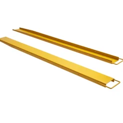 VEVOR Pallet Fork Extensions, 84" Length 5.5" Width, Heavy Duty Carbon Steel Fork Extensions for Forklifts, 1 Pair Forklift Extensions, Industrial Forklift Fork Attachments for Forklift Truck, Yellow