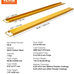 VEVOR Pallet Fork Extensions, 84