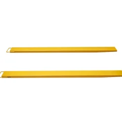 VEVOR Pallet Fork Extensions, 96" Length 5.5" Width, Heavy Duty Carbon Steel Fork Extensions for Forklifts, 1 Pair Forklift Extensions, Industrial Forklift Fork Attachments for Forklift Truck, Yellow