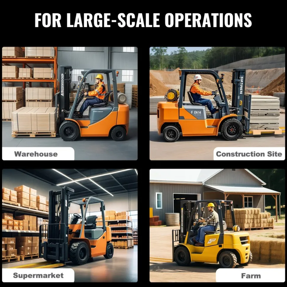VEVOR Pallet Fork Extensions, 72" Length 5.5" Width, Heavy Duty Carbon Steel Fork Extensions for Forklifts, 1 Pair Forklift Extensions, Industrial Forklift Fork Attachments for Forklift Truck, Yellow