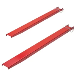VEVOR Pallet Fork Extensions, 72" Length 4.5" Width, Heavy Duty Carbon Steel Fork Extensions for Forklifts, 1 Pair Forklift Extensions with Pins, Forklift Fork Attachments for Forklift Truck, Red