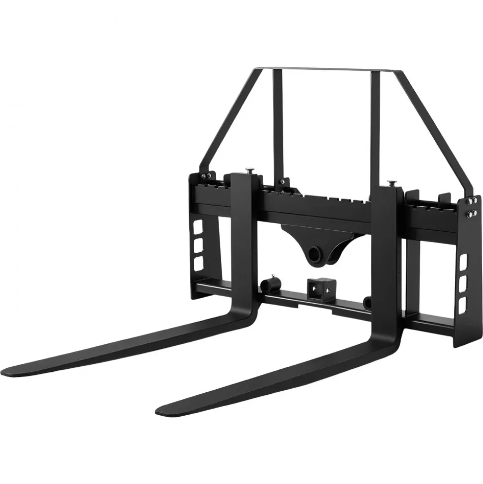 VEVOR Pallet Fork Frame Attachment with 48-inch Skid Steer Pallet Forks 4000 lbs