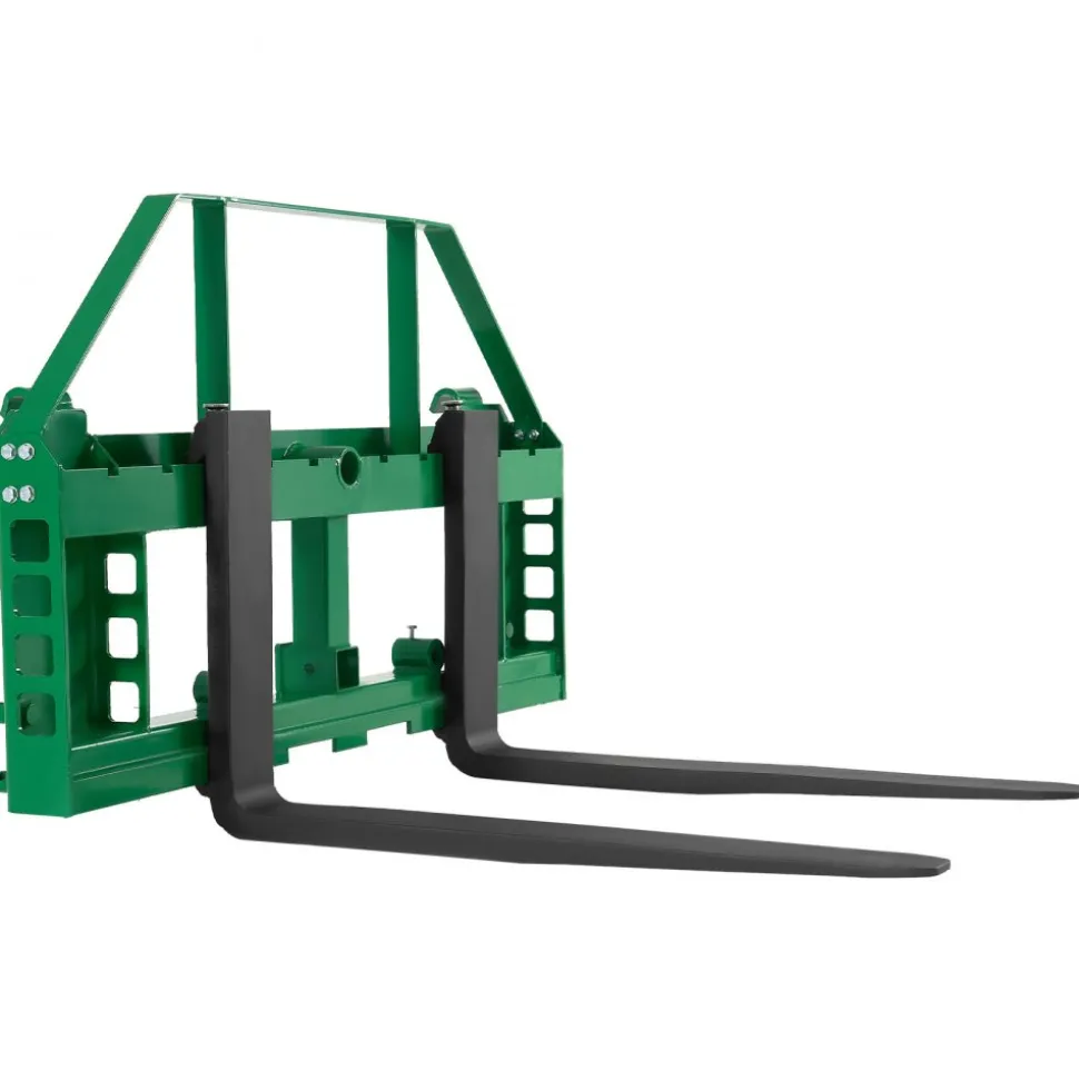 VEVOR Pallet Fork Frame Attachment with 36-inch Skid Steer Forks for JD Tractors