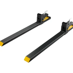 VEVOR Pallet Forks, 4000 lbs Capacity clamp on Pallet Forks, 60" Tractor Bucket Forks, Heavy Duty Front Loader Attachment for Tractor, Loader Bucket, Skid Steer, Tractor Forks for Agriculture and Farm