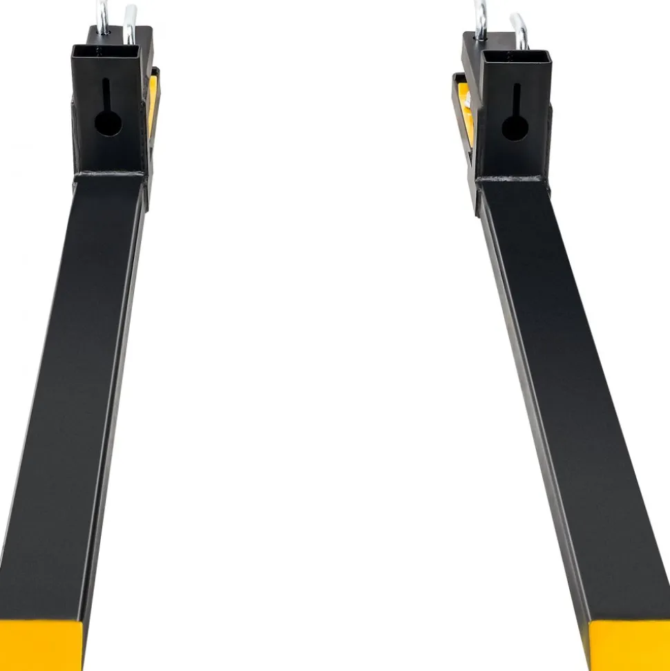 VEVOR Pallet Forks, 4000 lbs Capacity clamp on Pallet Forks, 60" Tractor Bucket Forks, Heavy Duty Front Loader Attachment for Tractor, Loader Bucket, Skid Steer, Tractor Forks for Agriculture and Farm