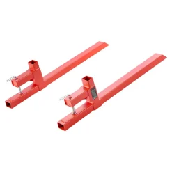 VEVOR Pallet Forks, 2000 lbs Clamp on Pallet Forks, 43-Inch Total Length Heavy-Duty Quick Attach Tractor Fork Compatible with Tractor Attachments, Loader Bucket, and Skid Steer, Orange