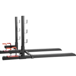 VEVOR Pallet Forks, 4000 lbs Clamp on Pallet Forks, 60-Inch Total Length Heavy-Duty Tractor Fork with Anti-Tilt Bar & Adjustable Stabilizer Bar, Fit for Loader Bucket Skid Steer Tractor, Black