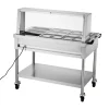 VEVOR 5-Pan Commercial Food Warmer, 5 x 20.6QT Electric Steam Table, 3750W Professional Buffet Catering Food Warmer with Acrylic Sneeze Guard, Food Grade Stainless Steel Server for Party Restaurant