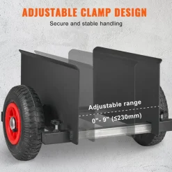 VEVOR Panel Dolly, 600LBS Capacity Slab Dolly, Heavy-duty Drywall Mover with 8