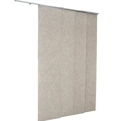 VEVOR Panel Track Blinds, Extendable Track from 45.8 in to 86 in W, Trimmable Panel Curtains Up to 96 in H, Vertical Blackout Panel Blinds for Sliding Doors, Patio Doors, Room Divider, Windows, Brown