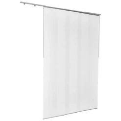 VEVOR Panel Track Blinds, Extendable Track from 45.8 in to 86 in W, Trimmable Panel Curtains Up to 96 in H, Adjustable Vertical Panel Blinds for Sliding Doors, Patio Doors, Room Divider, Window, White