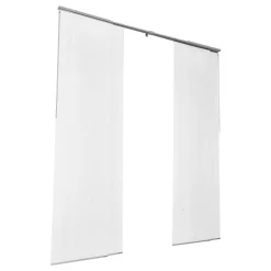 VEVOR Panel Track Blinds, Extendable Track from 45.8 in to 86 in W, Trimmable Panel Curtains Up to 96 in H, Adjustable Vertical Panel Blinds for Sliding Doors, Patio Doors, Room Divider, Window, White