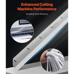 VEVOR Paper Cutter Blade, Heavy Duty Steel Blade Replacement Suitable for Professional Cutter H520TV7/E5208L, Paper Trimmer Machine Spare Blade,650 x 80 x 10 mm