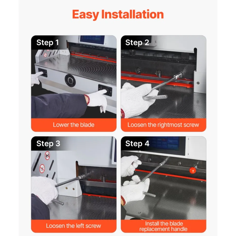 VEVOR Paper Cutter Blade, Heavy Duty Steel Blade Replacement Suitable for Professional Cutter E490T, Paper Trimmer Machine Spare Blade,560 x 56 x 8 mm