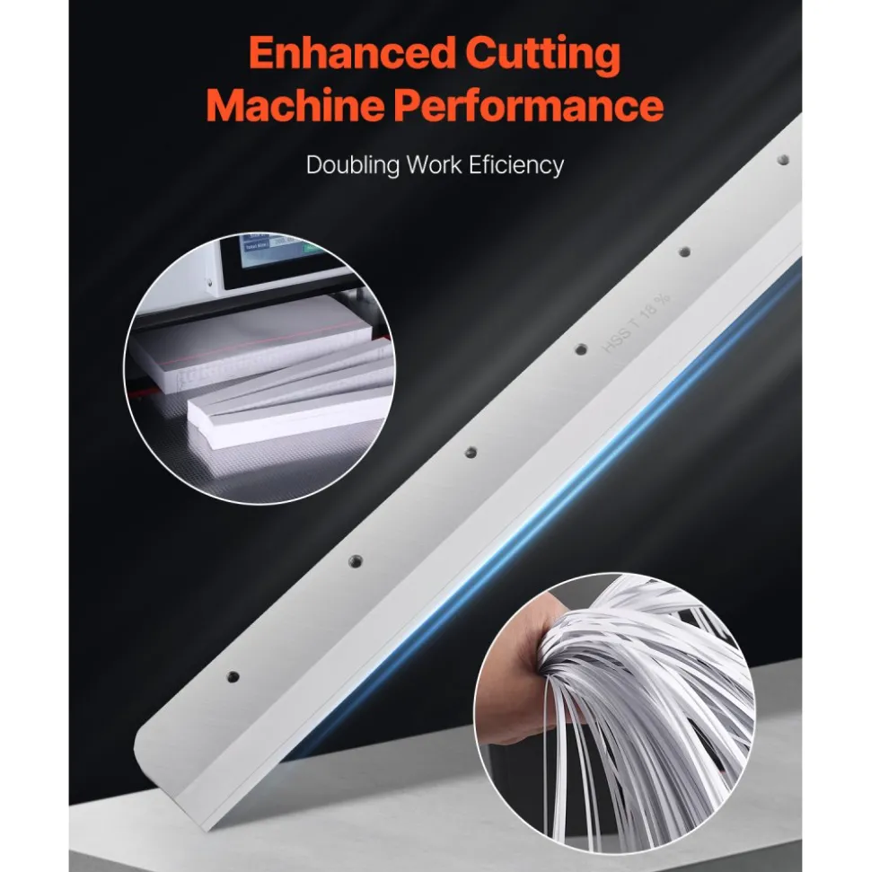 VEVOR Paper Cutter Blade, Heavy Duty Steel Blade Replacement Suitable for Professional Cutter E490T, Paper Trimmer Machine Spare Blade,560 x 56 x 8 mm