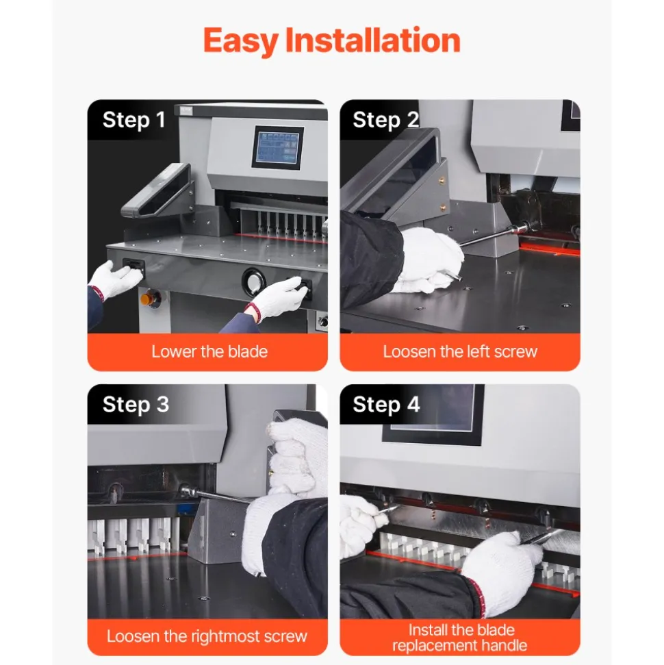 VEVOR Paper Cutter Blade, Heavy Duty Steel Blade Replacement Suitable for Professional Cutter H670TV7, Paper Trimmer Machine Spare Blade,800 x 76 x 10 mm