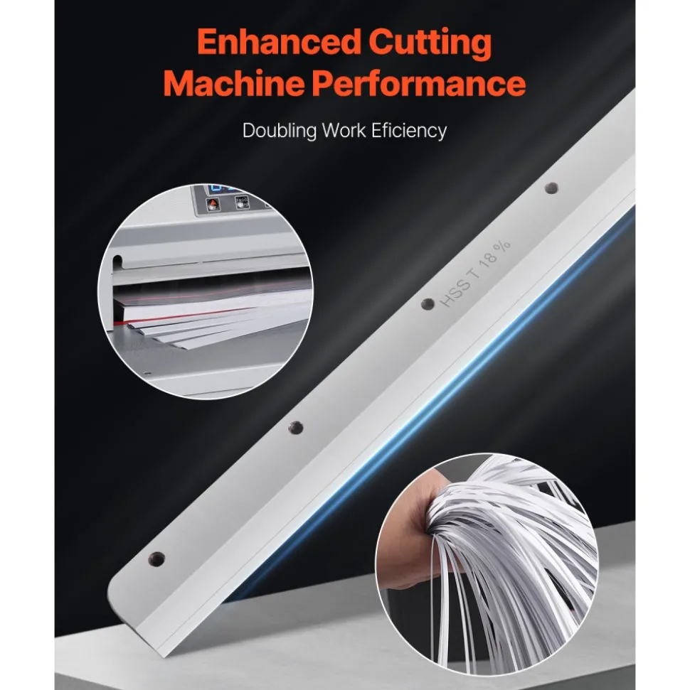 VEVOR Paper Cutter Blade, Heavy Duty Steel Blade Replacement Suitable for Professional Cutter E330D/E330S, Paper Trimmer Machine Spare Blade,585 x 44 x 6 mm