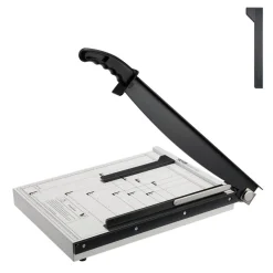 VEVOR Paper Cutter, Guillotine Trimmer, 15" Cut Length, 16 Sheets Capacity, Heavy Duty Guillotine Paper Cutter with Guard Rail/Blade Lock for Cardstock/Cardboard, Paper Trimmer for Home Office School